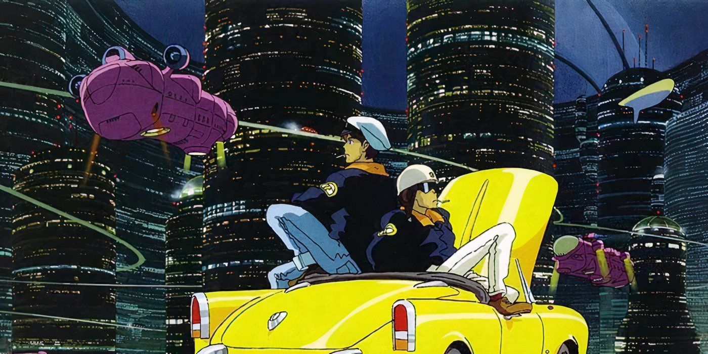 Chaga and Aska sit on their car in the On Your Mark Miyazaki short