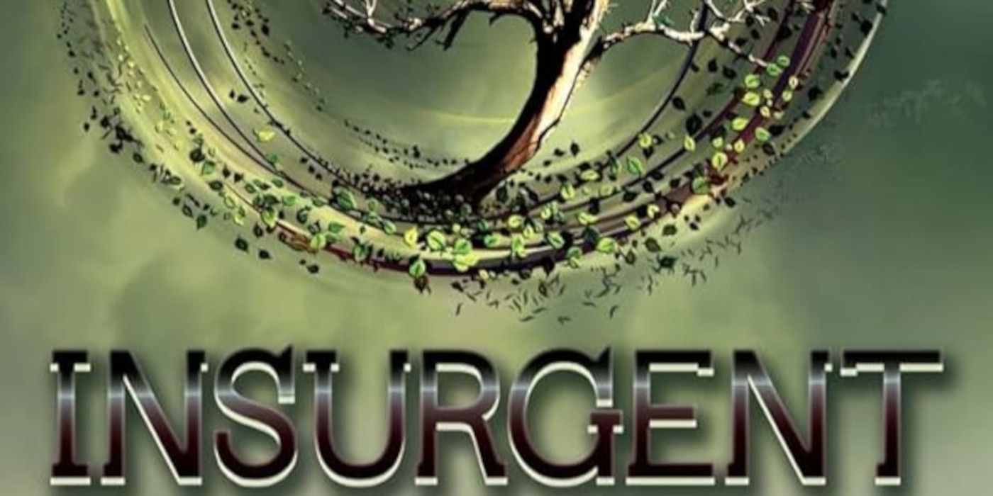 Insurgent cover featuring a green background, the bottom of a tree, and the title