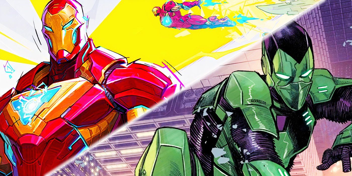 Iron Man squares off against the Ultimate Universe Green Goblin.