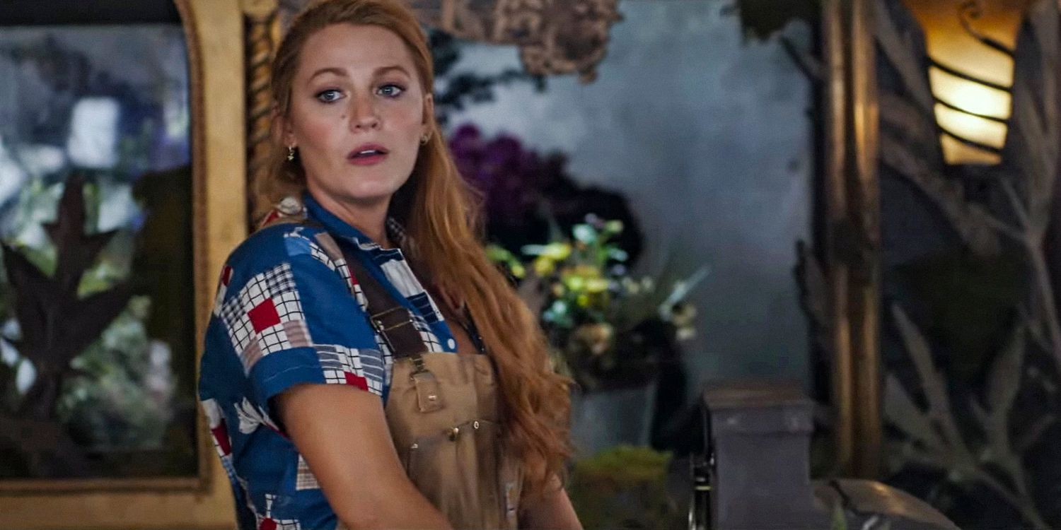 Lily Bloom (Blake Lively) looking surprised in It Ends With Us