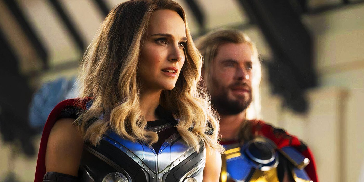 Jane Foster's Mighty Thor and Thor in New Asgard in Thor Love and Thunder