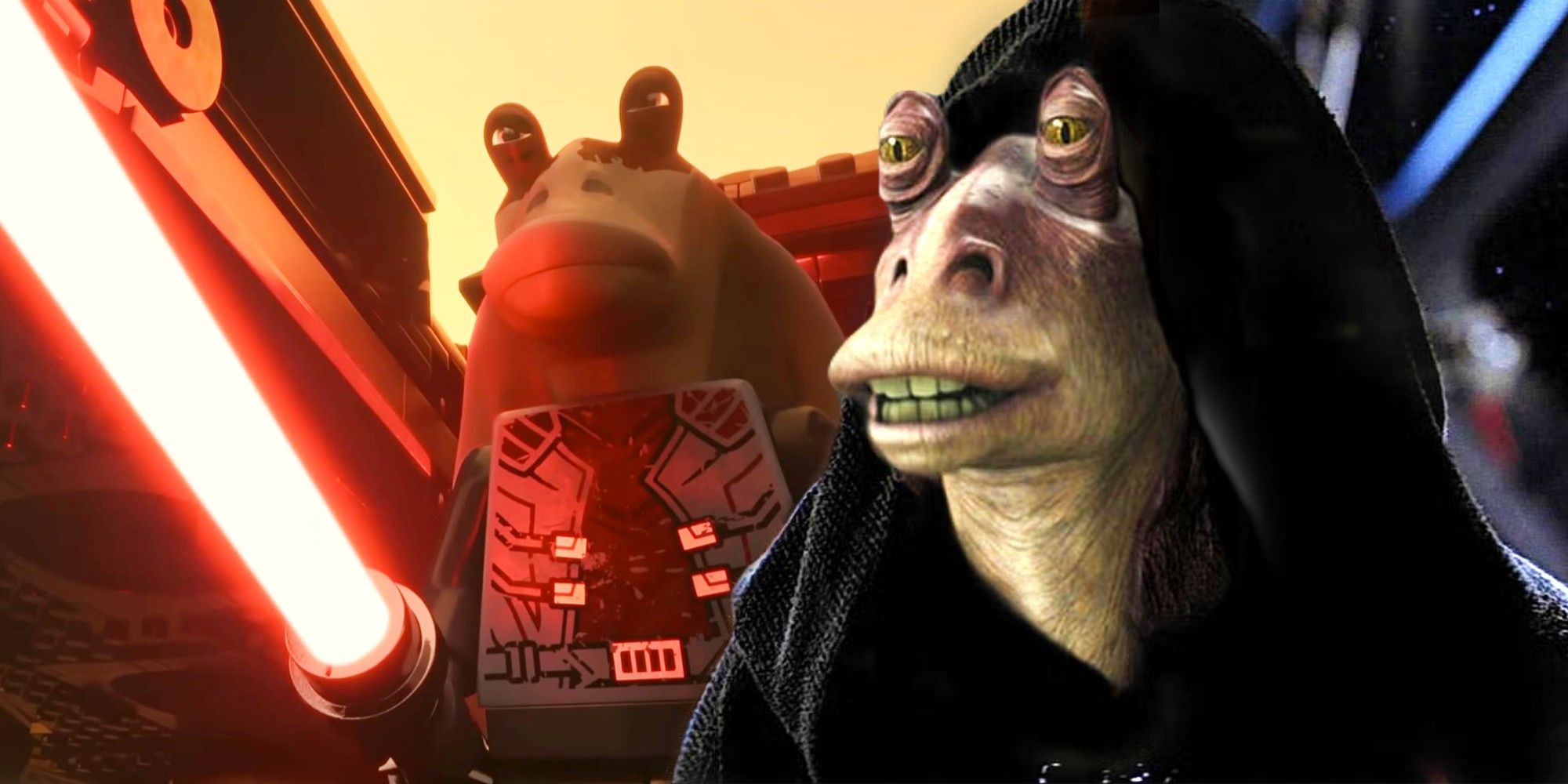 Darth Jar Jar’s Journey From Absurd Fan Theory To Star Wars LEGO Disney Plus Special