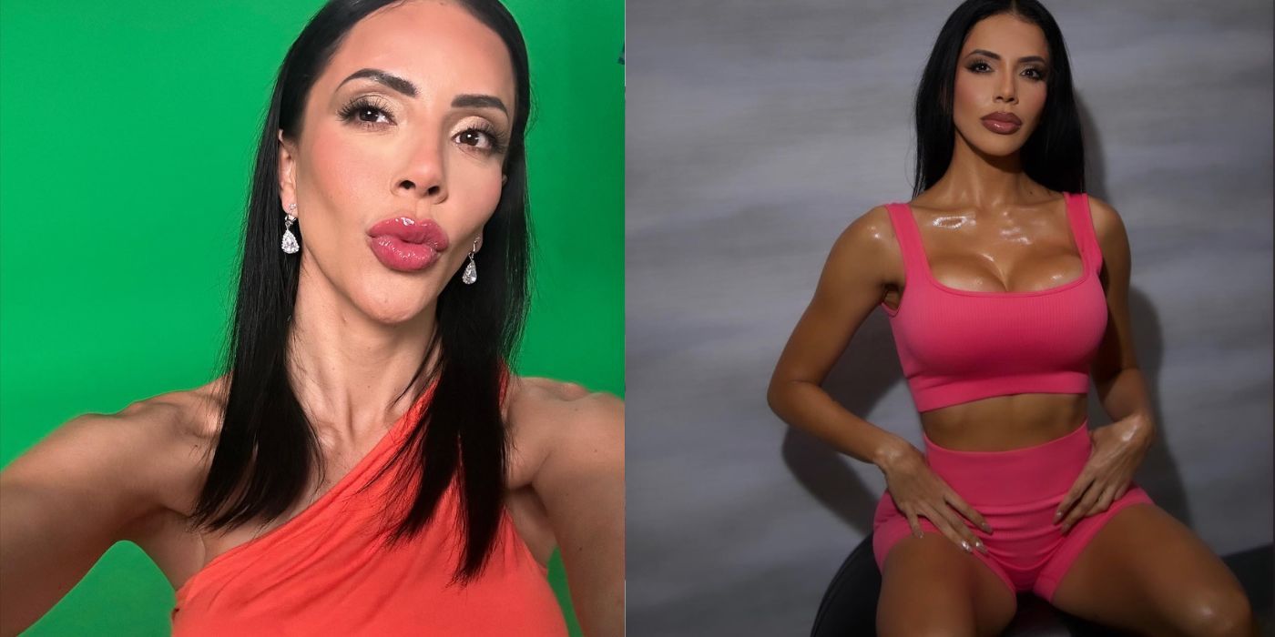 Jasmine Pineda in 90 Day Fiance in side by side pictures after weight loss