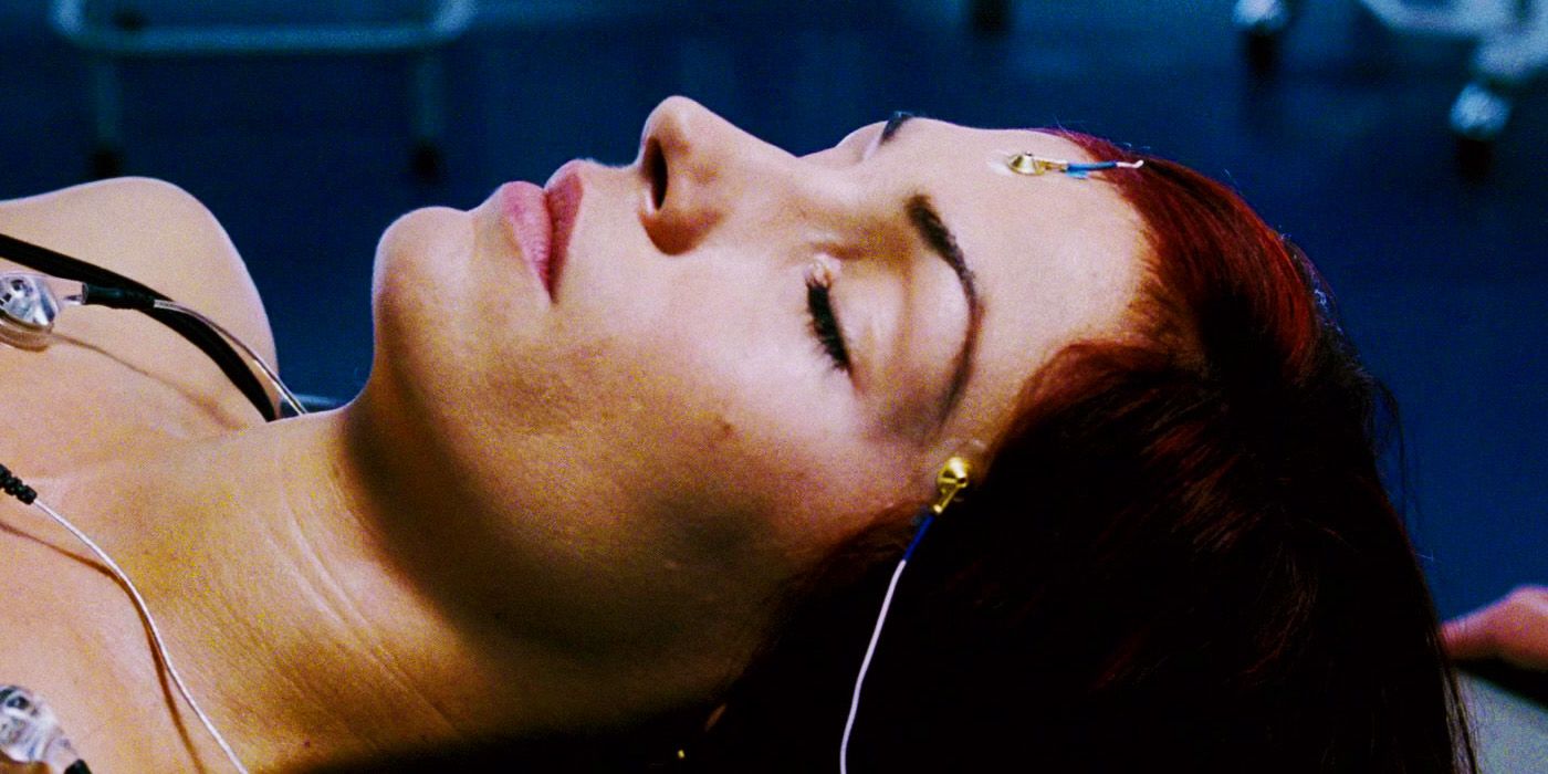 Jean Grey inconsciente em X-Men: O Confronto Final