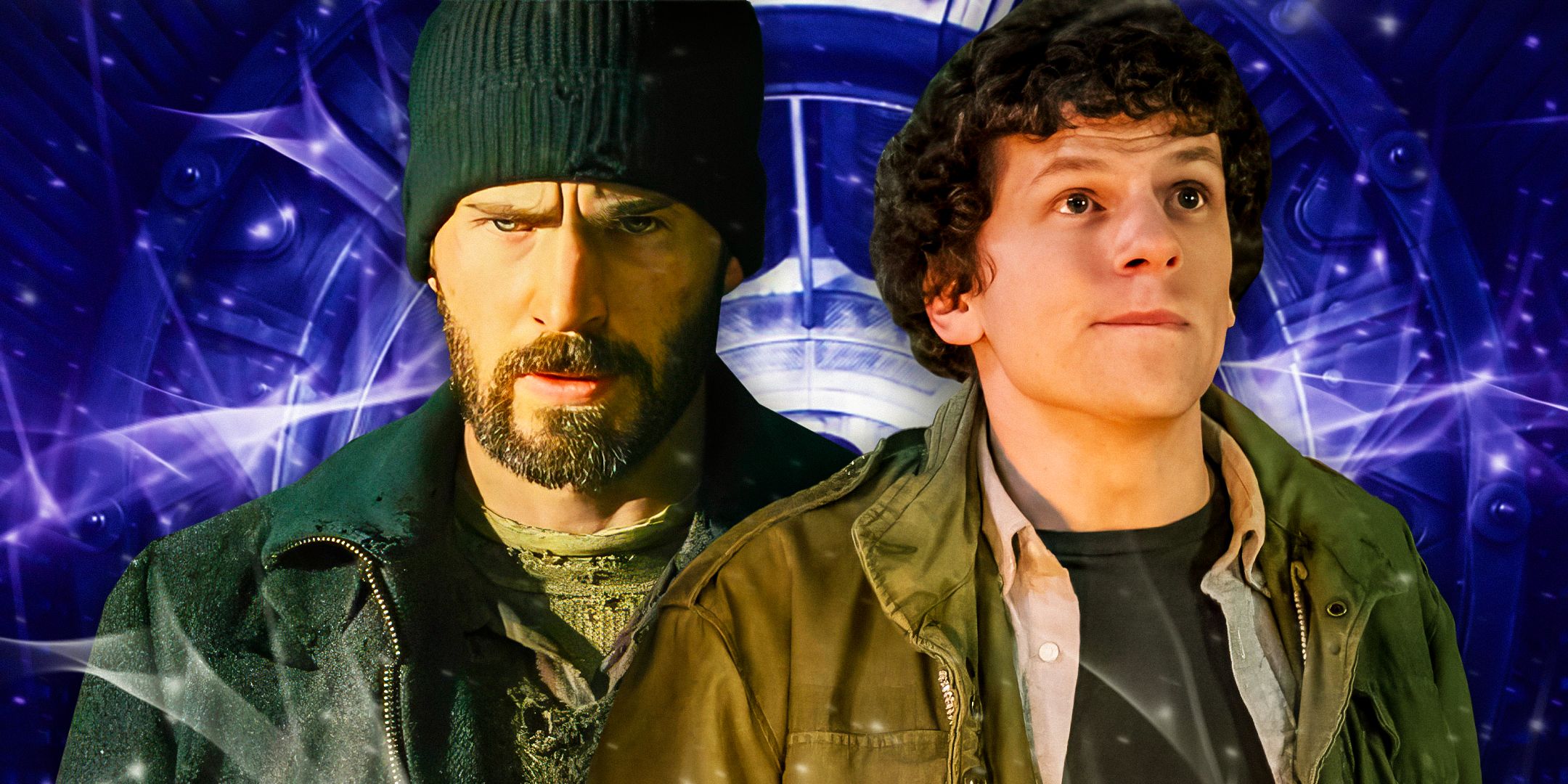 Jesse-Eisenberg-as-Columbus-from-Zombieland´and-(Chris-Evans-as-Curtis)-from-Snowpiercer