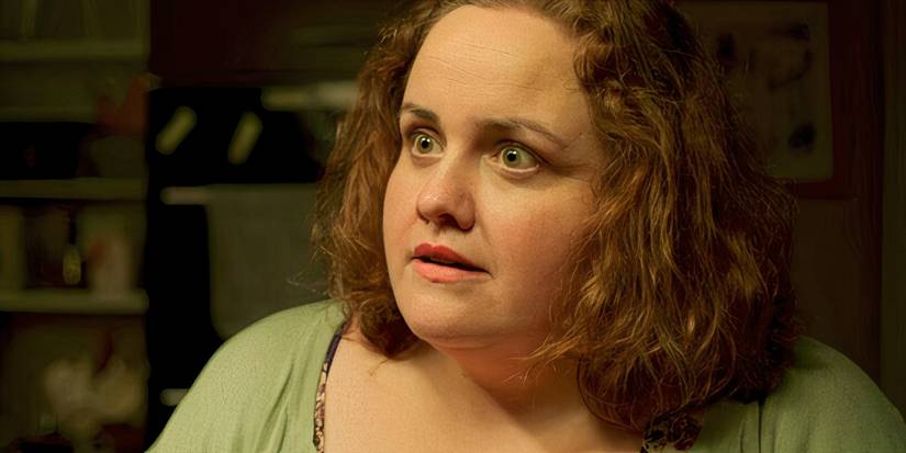 Jessica Gunning looking amazed as Martha Scott in Baby Reindeer