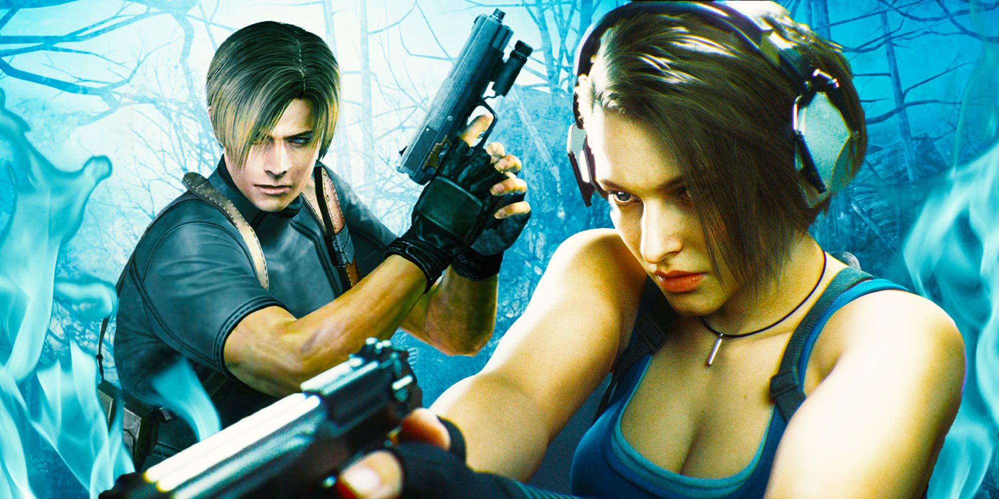 Jill and Leon from the Resident Evil series.