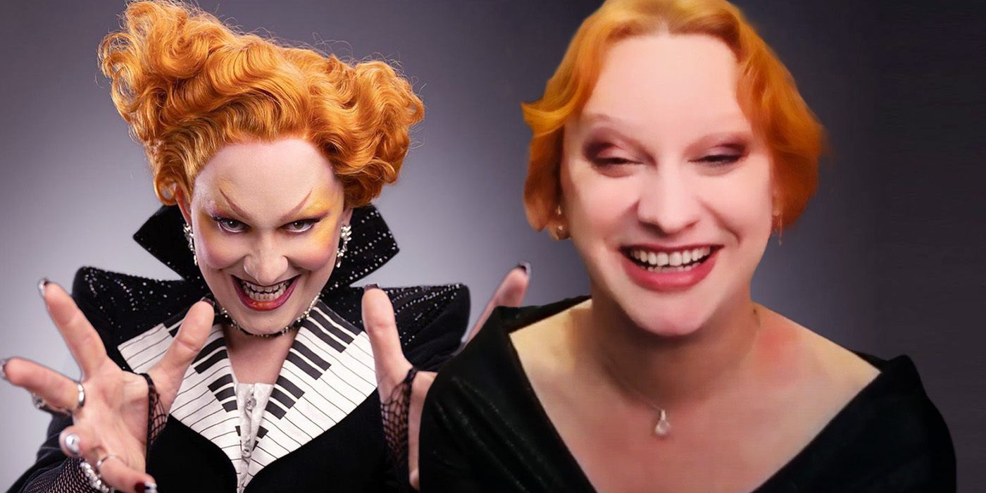 Edited image of Jinkx Monsoon during Doctor Who interview