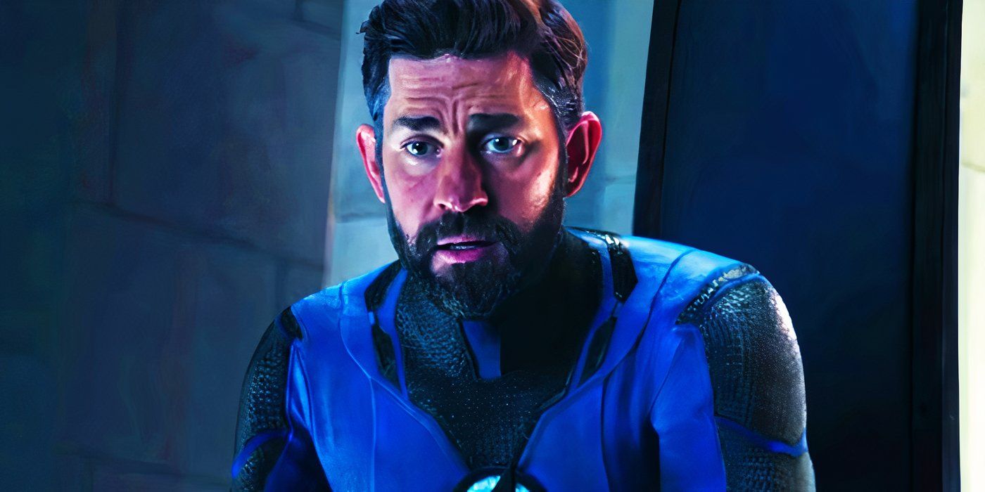 John Krasinski as Mister Fantastic from Earth-838 in 2022's Doctor Strange in the Multiverse of Madness looking offscreen