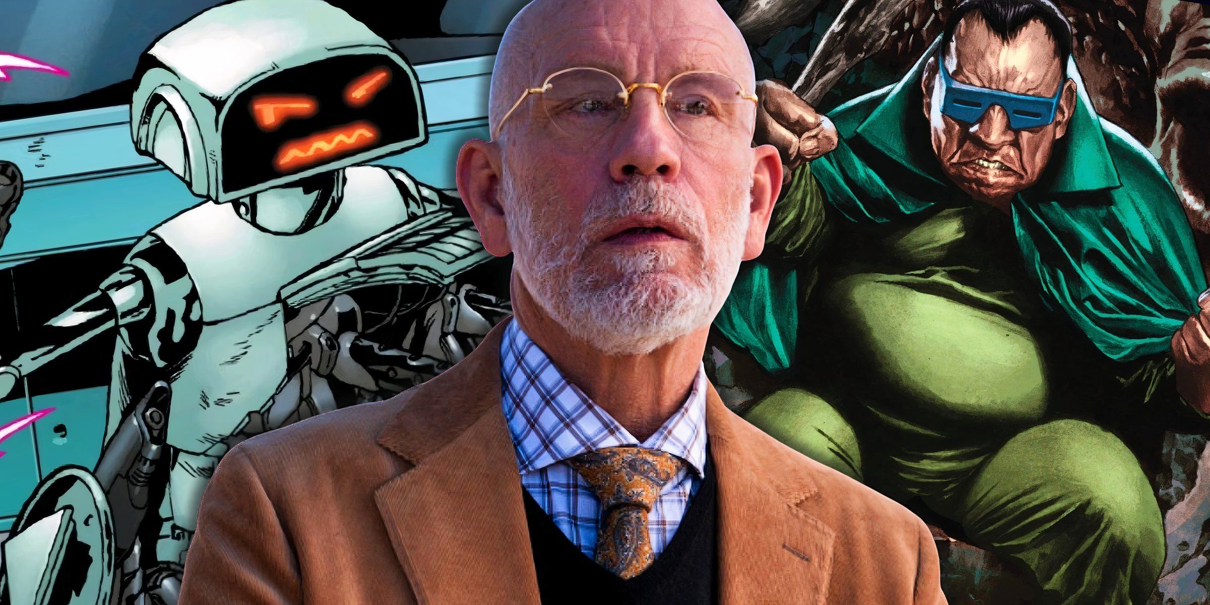 John Malkovich with HERBIE and Mole Man from Fantastic Four