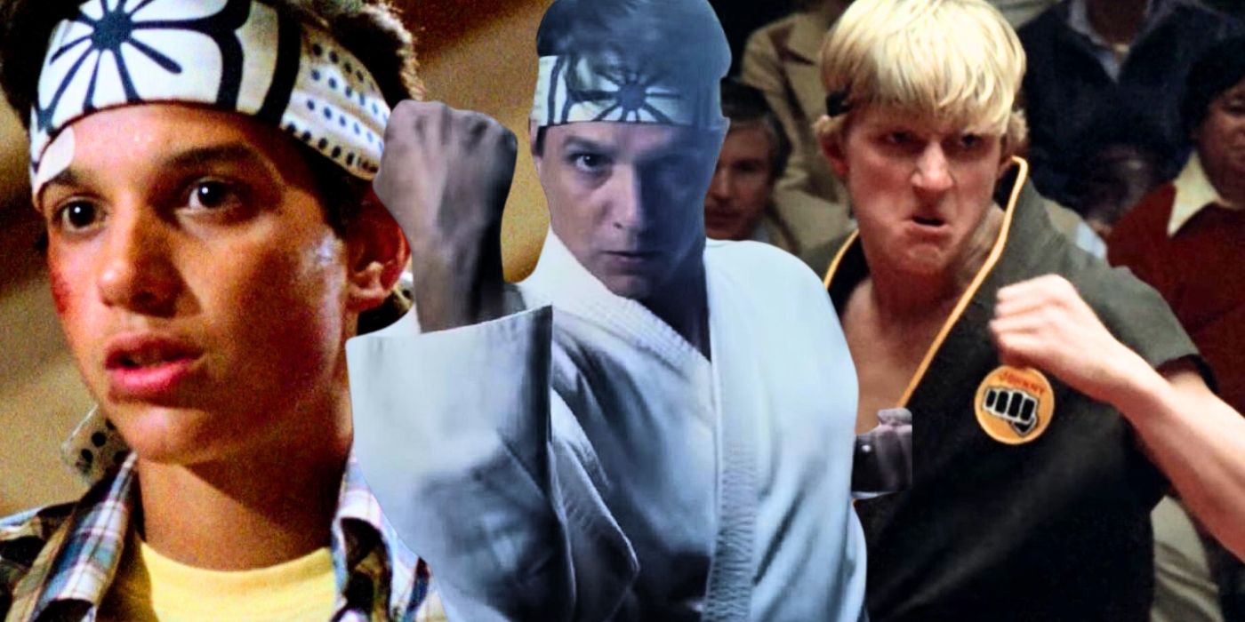 A collage image of Danny and Johnny from The Karate Kid and Cobra Kai, created by Tom Russell