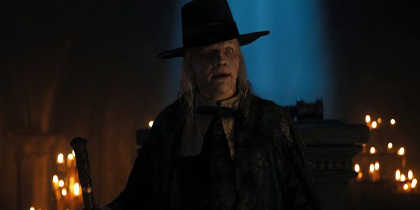 Joseph Crackstone in his big hat in Wednesday.