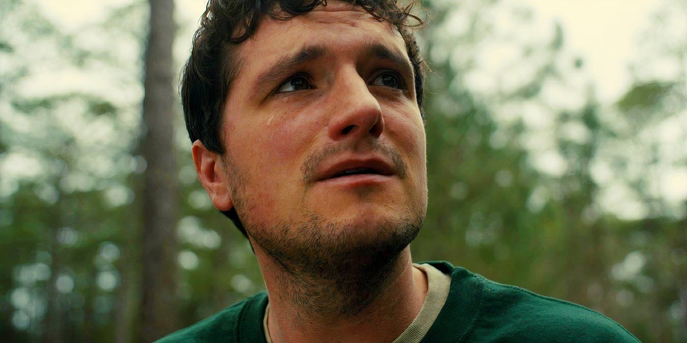 Josh Hutcherson as Mike Schmidt in the Forest Dreamscape in Five Nights at Freddy's 2023