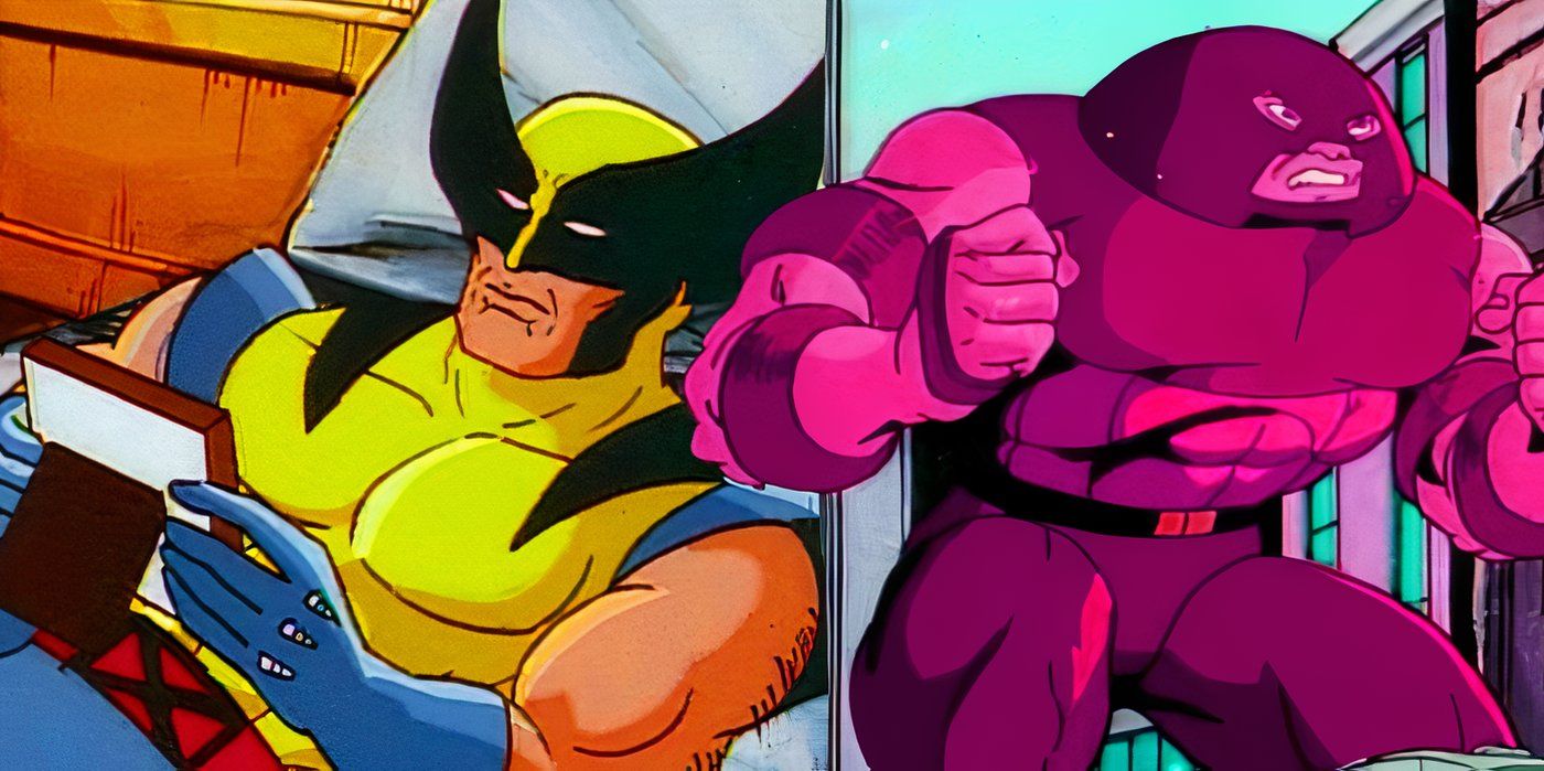 Juggernaut Wolverine X-Men_ The Animated Series custom split image