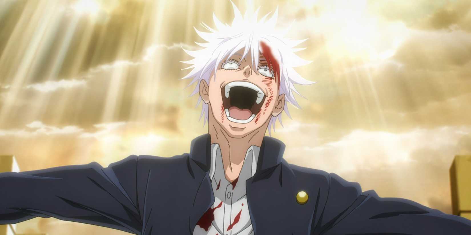 Jujutsu kaisen: Gojo Laughing under Heavenly Light