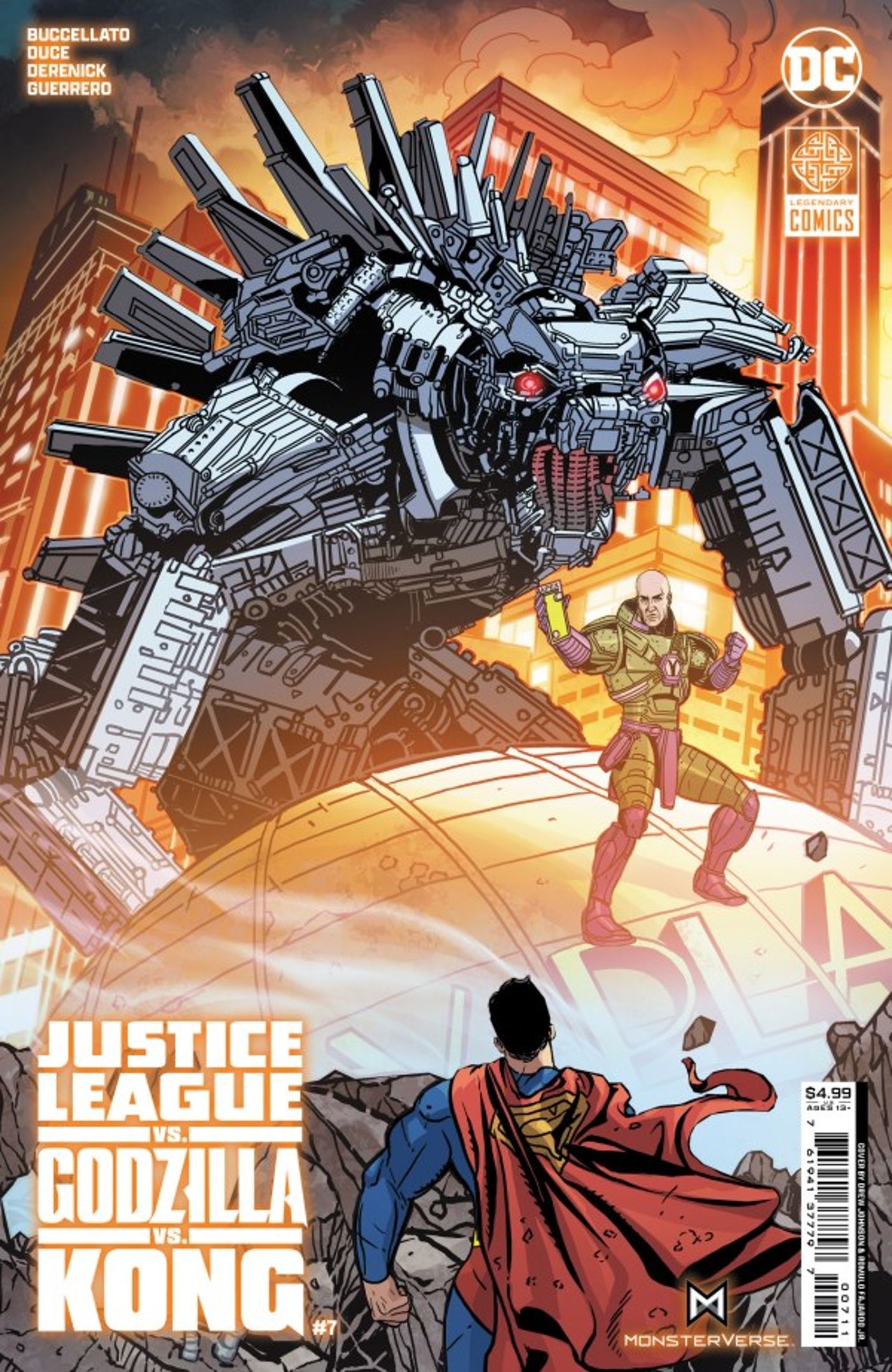 Justice League vs. Godzilla vs. Kong 7 Cover DC