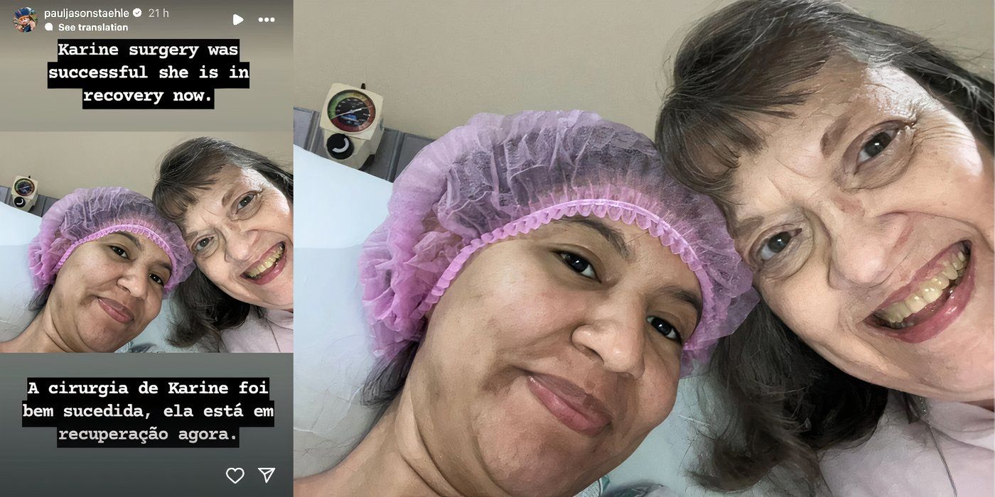 Karine Martins In 90 Day Fiance on Instagram With Paul Staehle's Mom in hospital