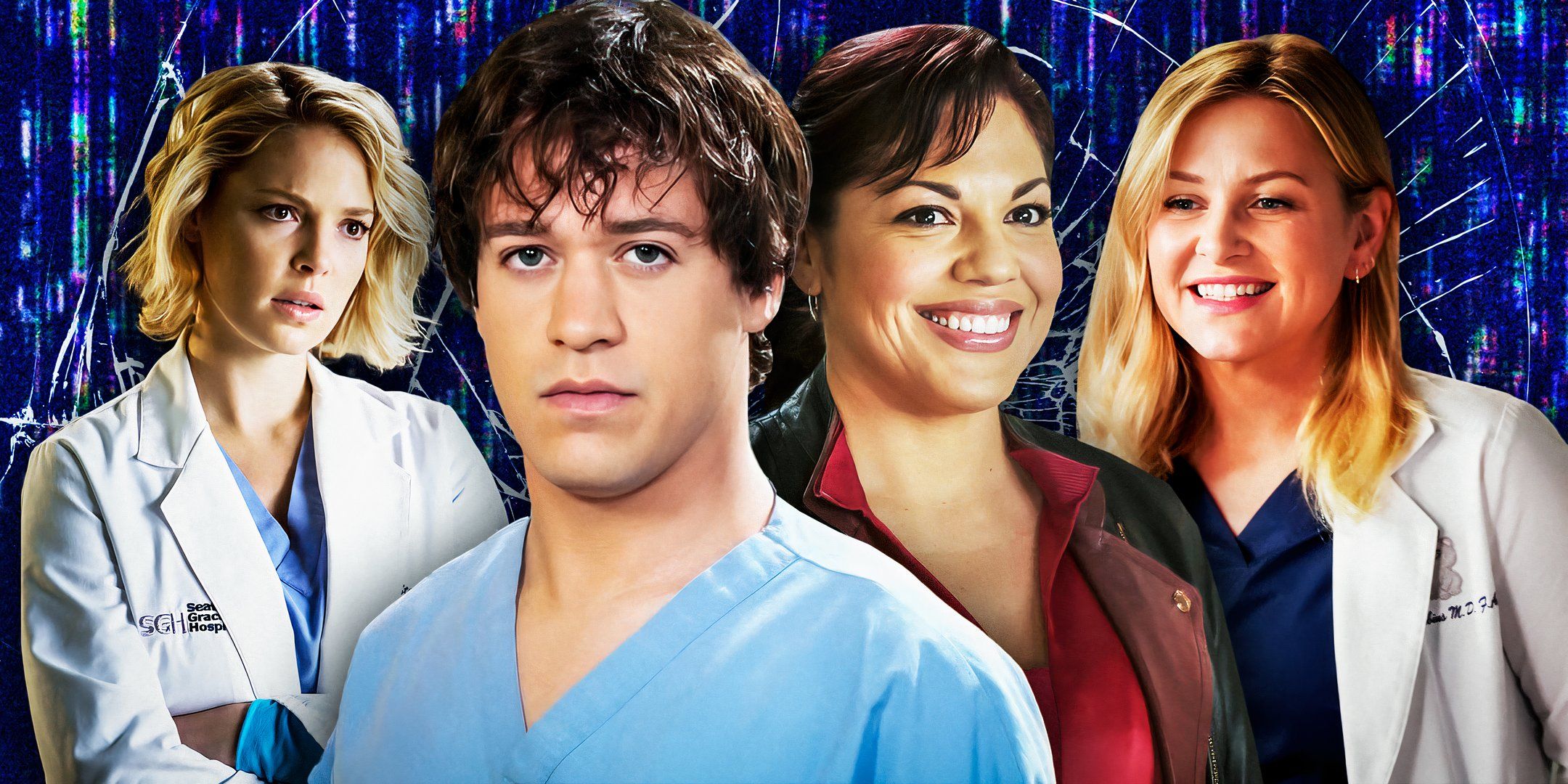 (Katherine-Heigl-as-Dr.-Izzie-Stevens),-(T.R.-Knight-as-Dr.-George-O'Malley),-(Sara-Ramirez-as-Dr.-Callie-Torres)-and-(essica-Capshaw-as-Dr