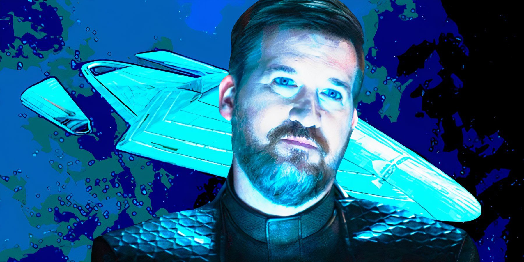 Kenneth Mitchell and the USS Voyager-J from Star Trek_ Discovery