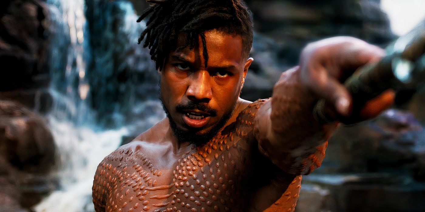 Killmonger challenging T'Challa in Black Panther