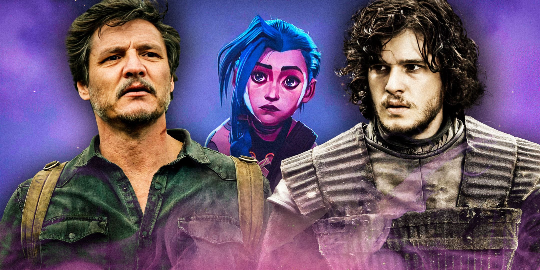Kit-Harington-as-Jon-Snow-from-Game-of-Thrones-and-Pedro-Pascal-as-Joel-Miller-from-The-Last-of-Us-
