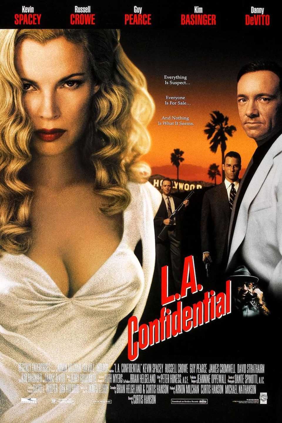L.A. Confidential (1997) - Poster - Kevin Spacey, Russel crowe, guy pearce & kim basinger
