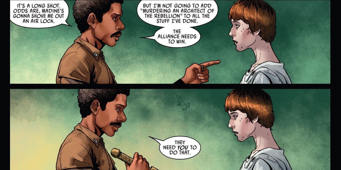 Lando salva Mon Mothma em Star Wars #46