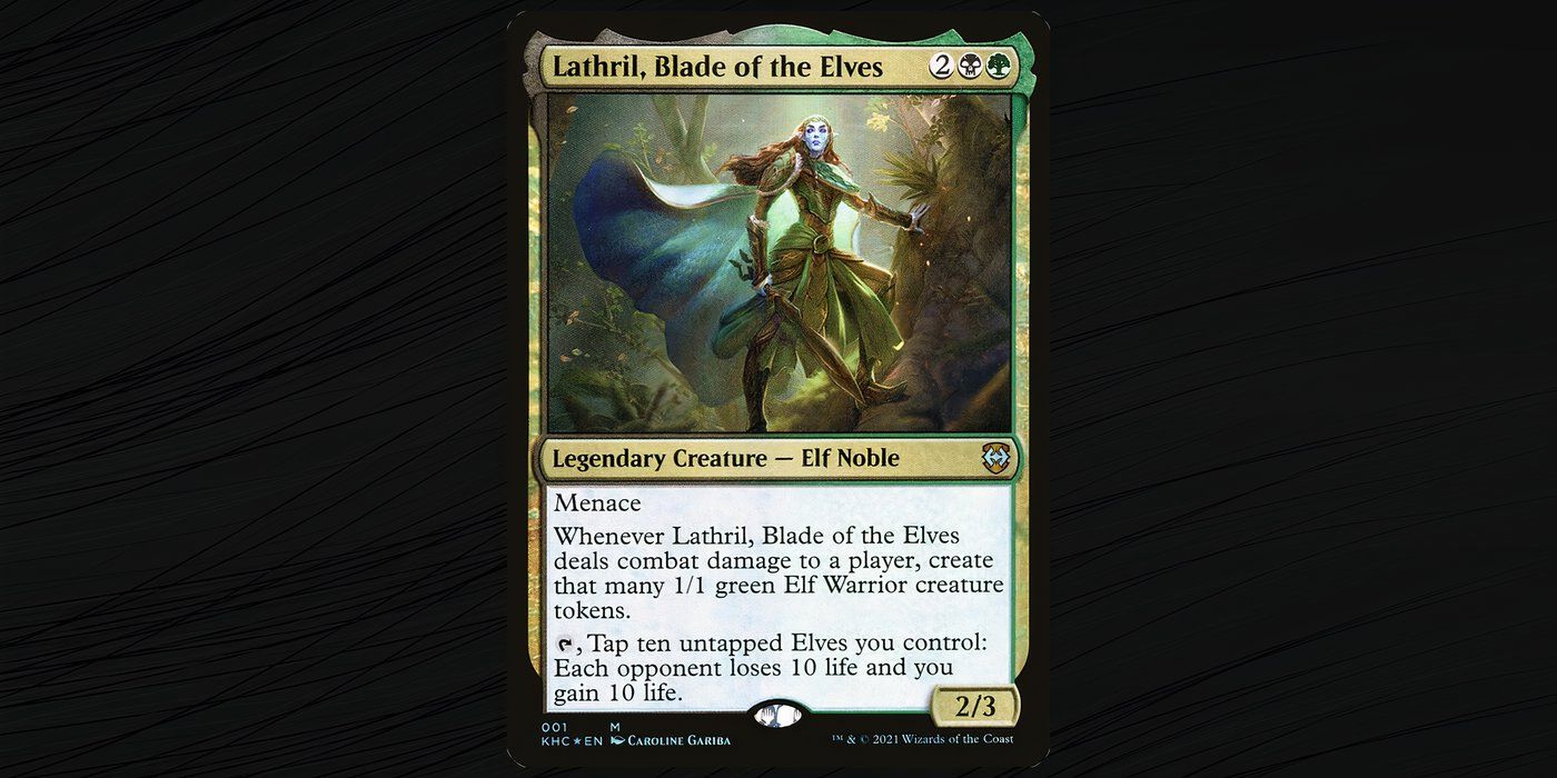 Lathril Blade of the Elves MTG Commander Card