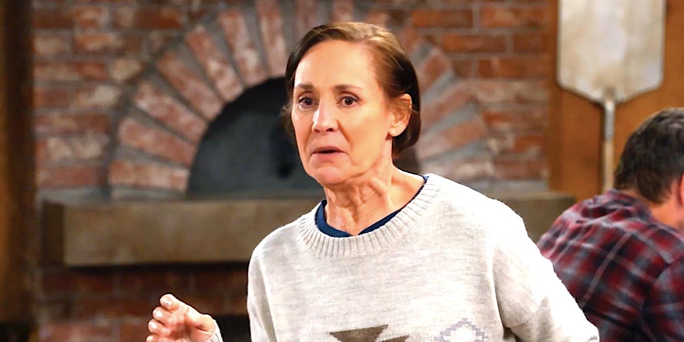 Laurie Metcalf's Jackie stand and contemplates in The Lunchbox in The Conners season 6
