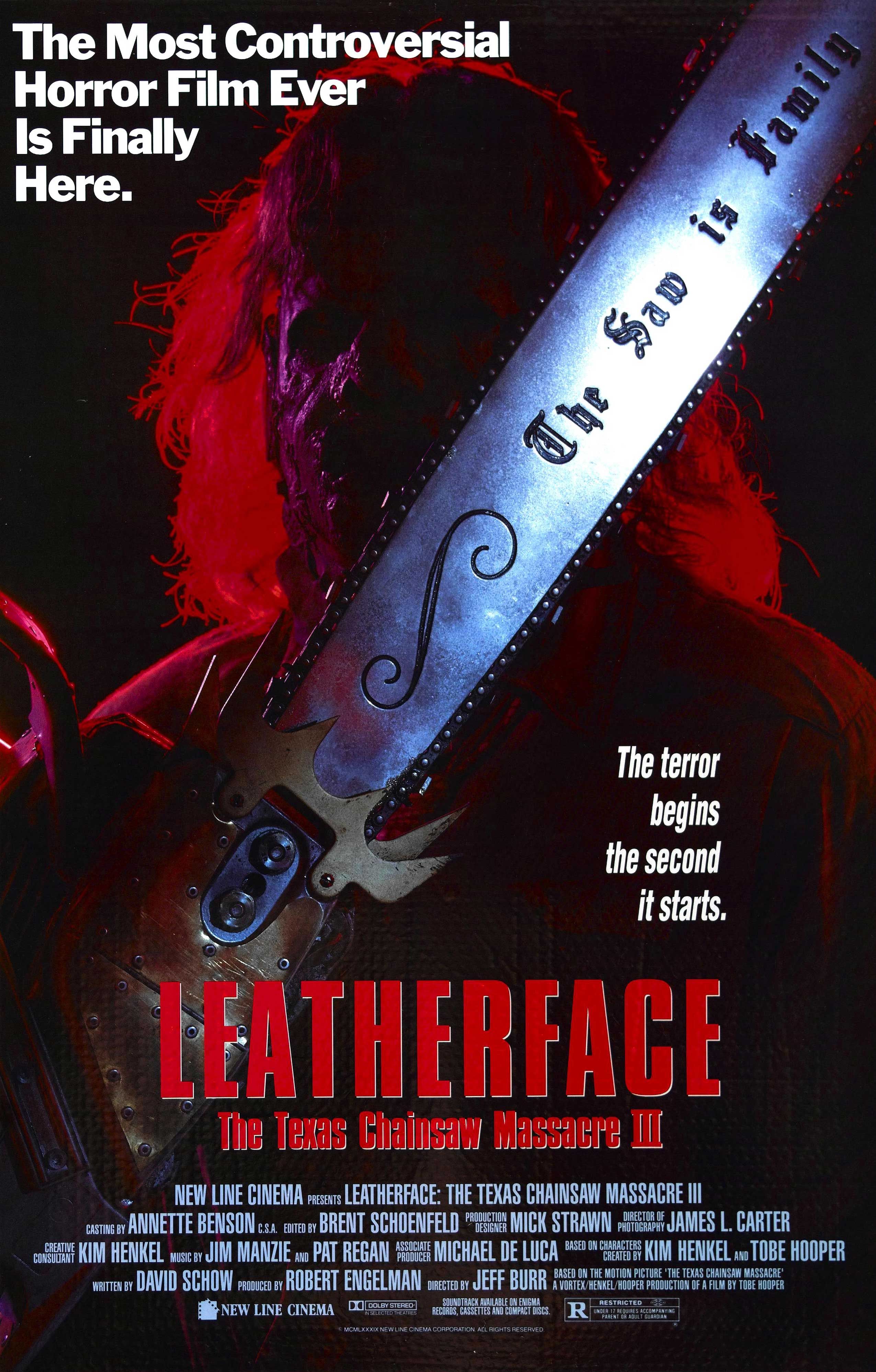 Leatherface Texas Chainsaw Massacre III Film Poster