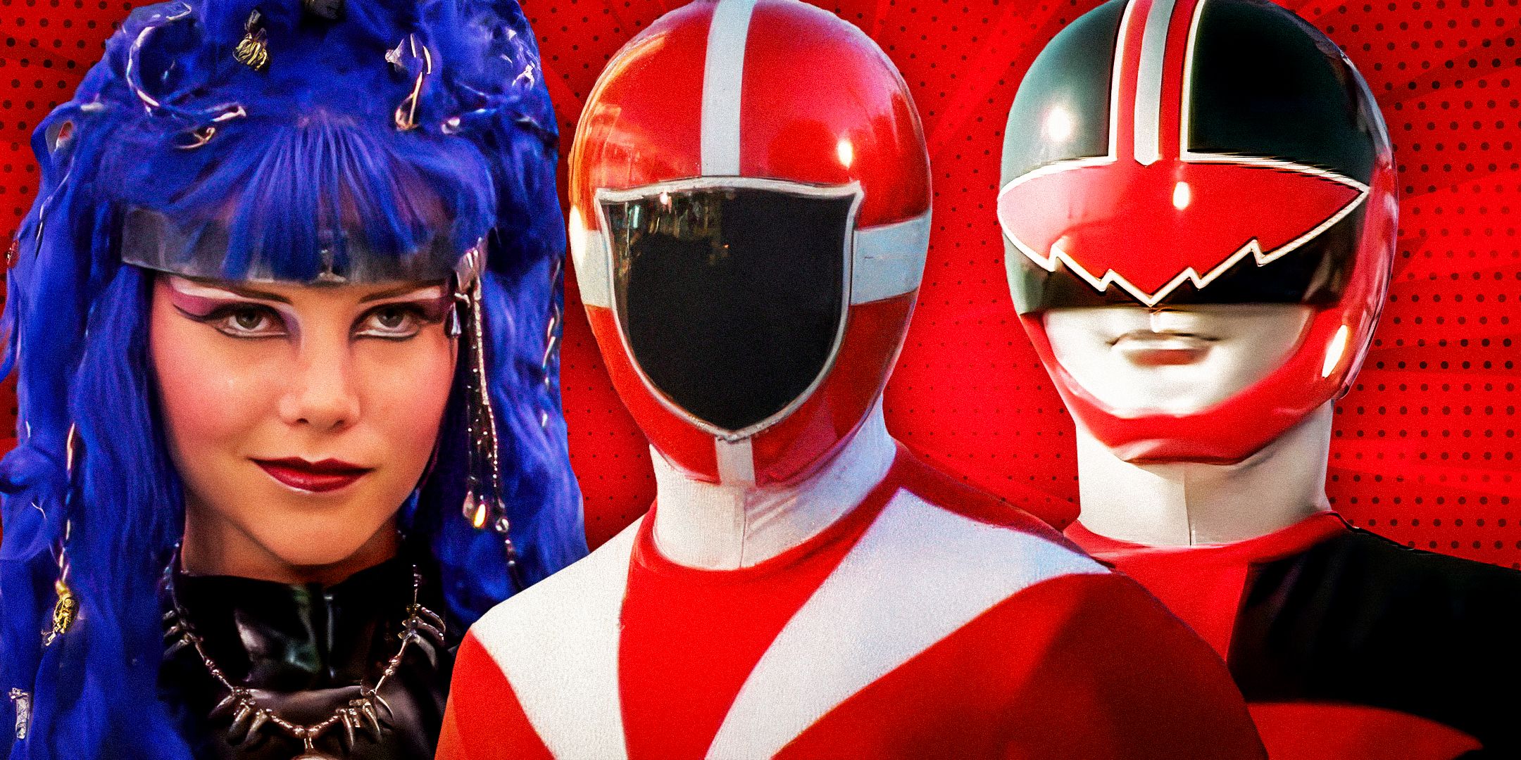 Astronema, Lightspeed Rescue Red Ranger, and Quantum Ranger in Power Rangers