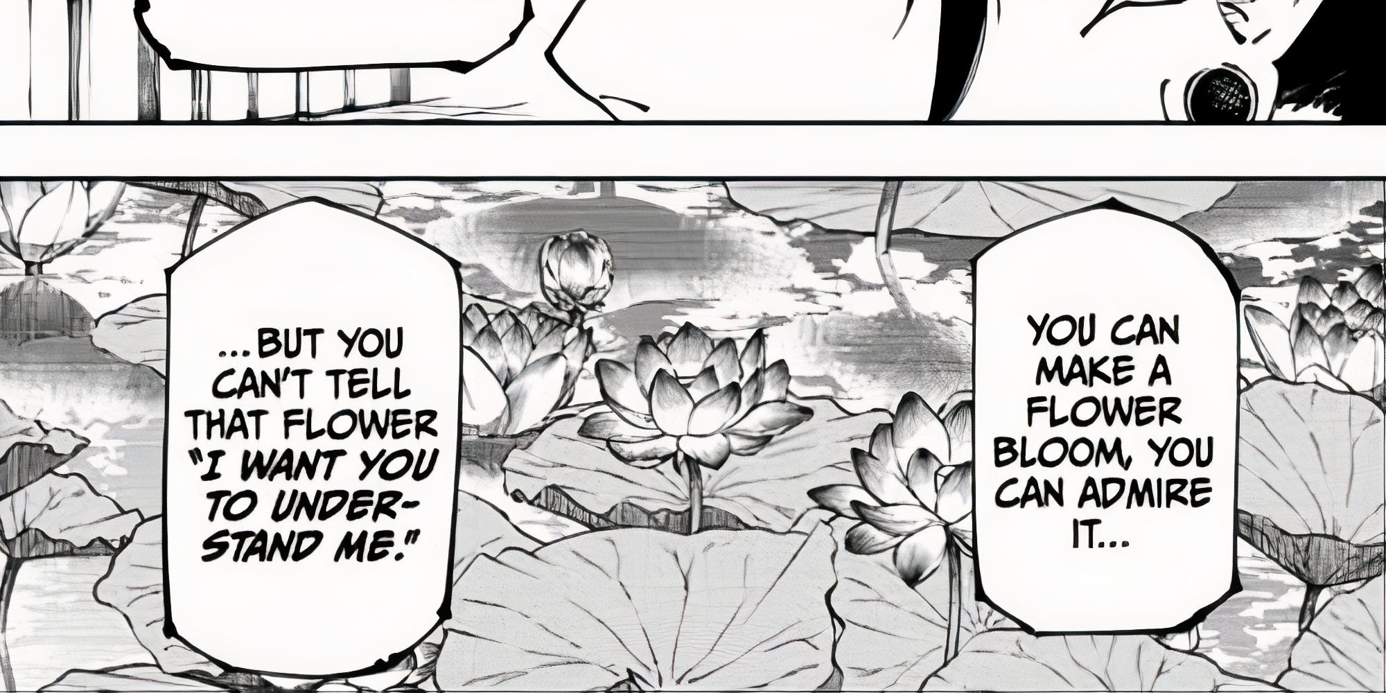 Lotus flowers seen in jujustu kaisen chapter 236