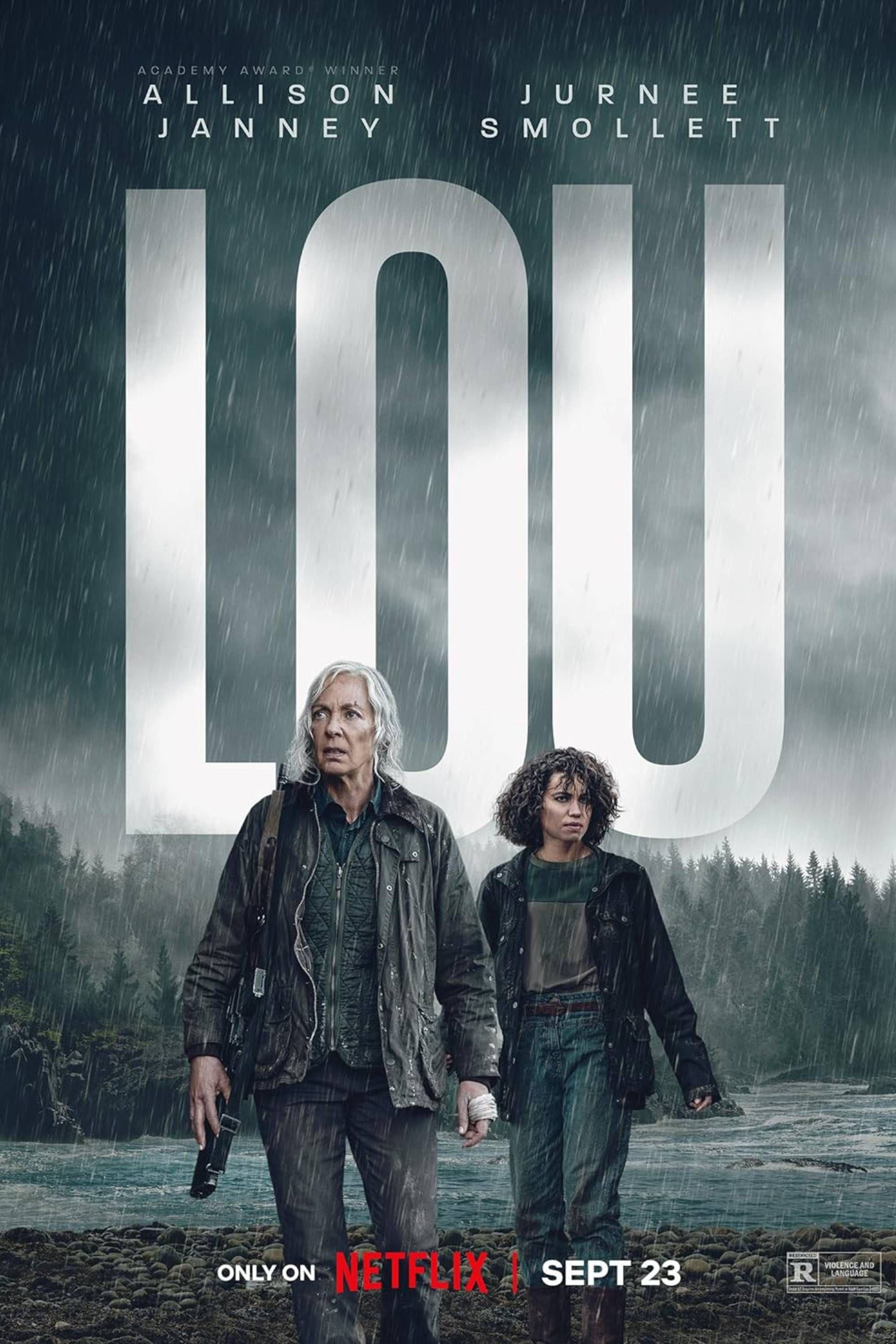 Lou - Poster - Allison Janney & Jurnee Smollett In Forest Infront Of lake