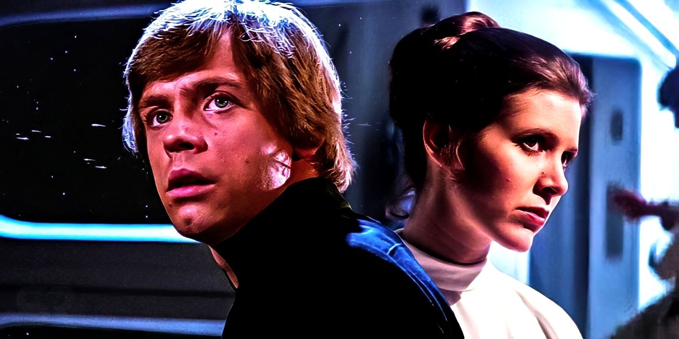 Star Wars' Luke and Leia standing next to each other.