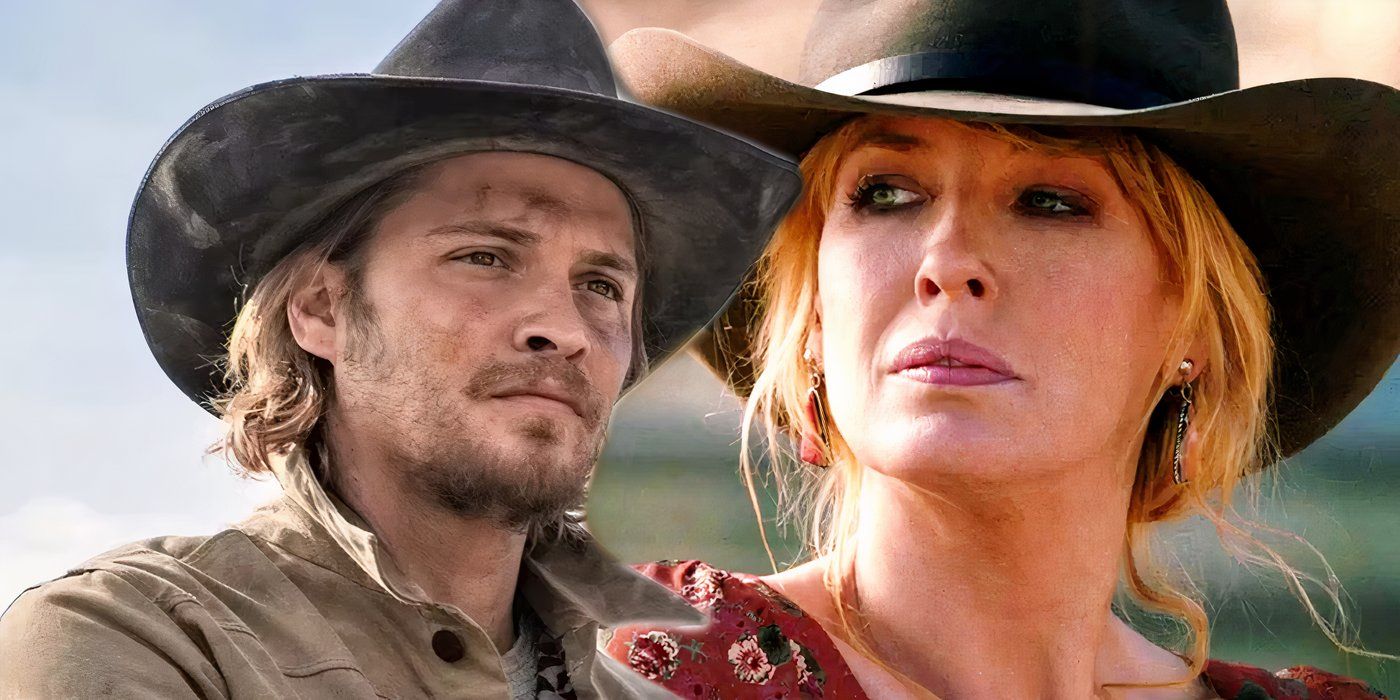 Luke Grimes as Kayce Dutton and Kelly Reilly as Beth Dutton in Yellowstone