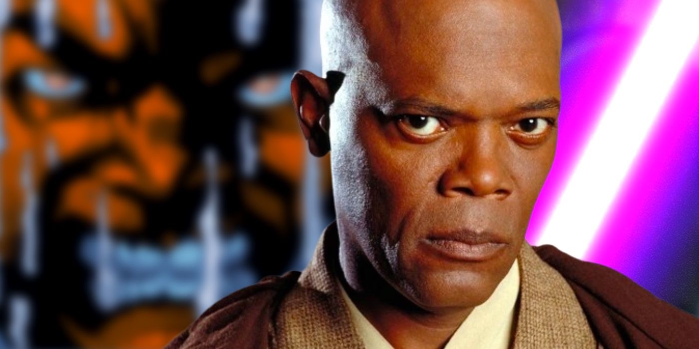 Mace Windu With Shroud In Backsground Custom Star Wars Image