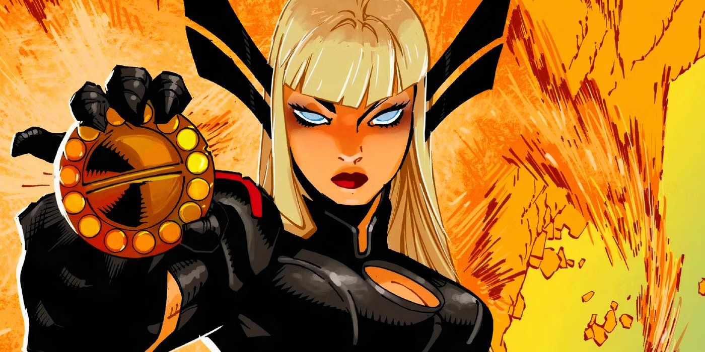 Magik with a disc in Marvel Comics