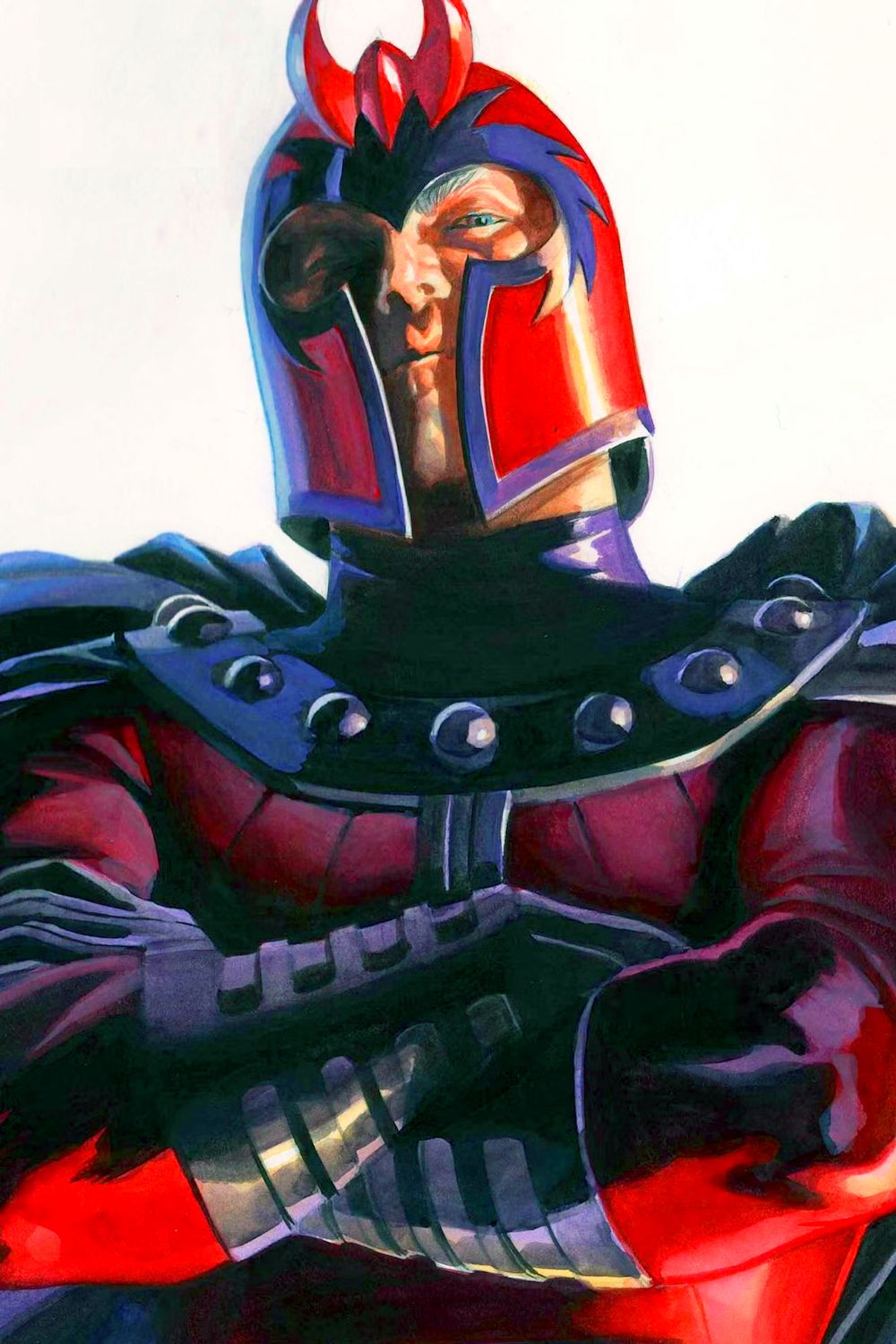 Magneto in Posed Alex Ross Comic Art