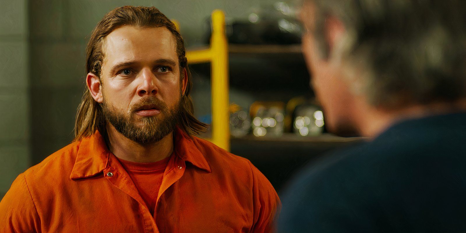 Max Thieriot as Bode Leone and Billy Burke as Vince Leone in Fire Country season 2 episode 9