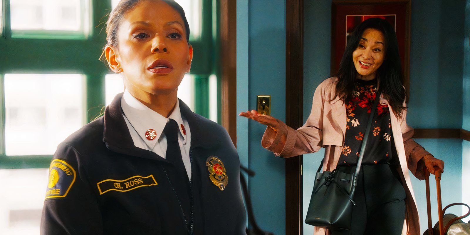 Merle Dandridge as Natasha Ross and Yunjin Kim as Jinny in Station 19 season 7 episode 8