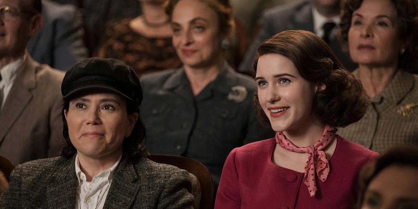 Midge and Susie in the audience in Marvelous Mrs Maisel