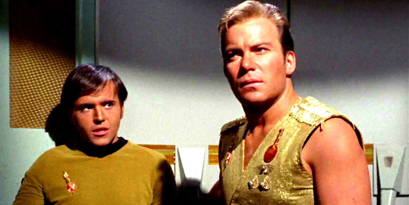 Mirror Chekov and Captain Kirk In Star Trek