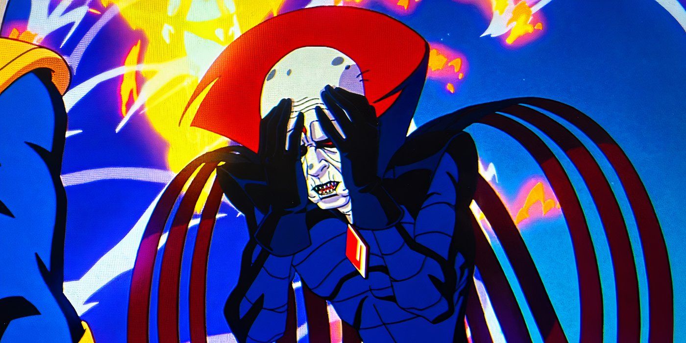 Mister Sinister with Morph in distress in X-Men '97 episode 10