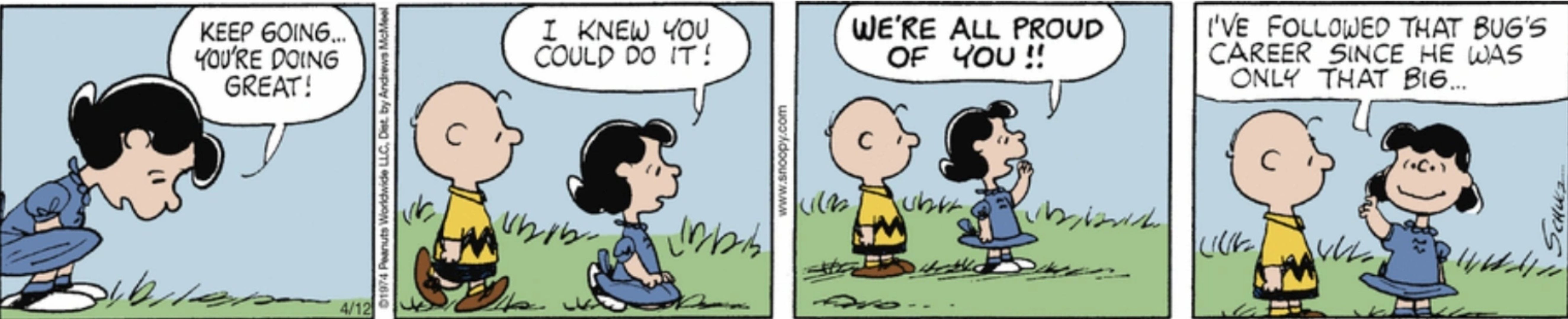 Charlie Brown e Lucy em Amendoim.