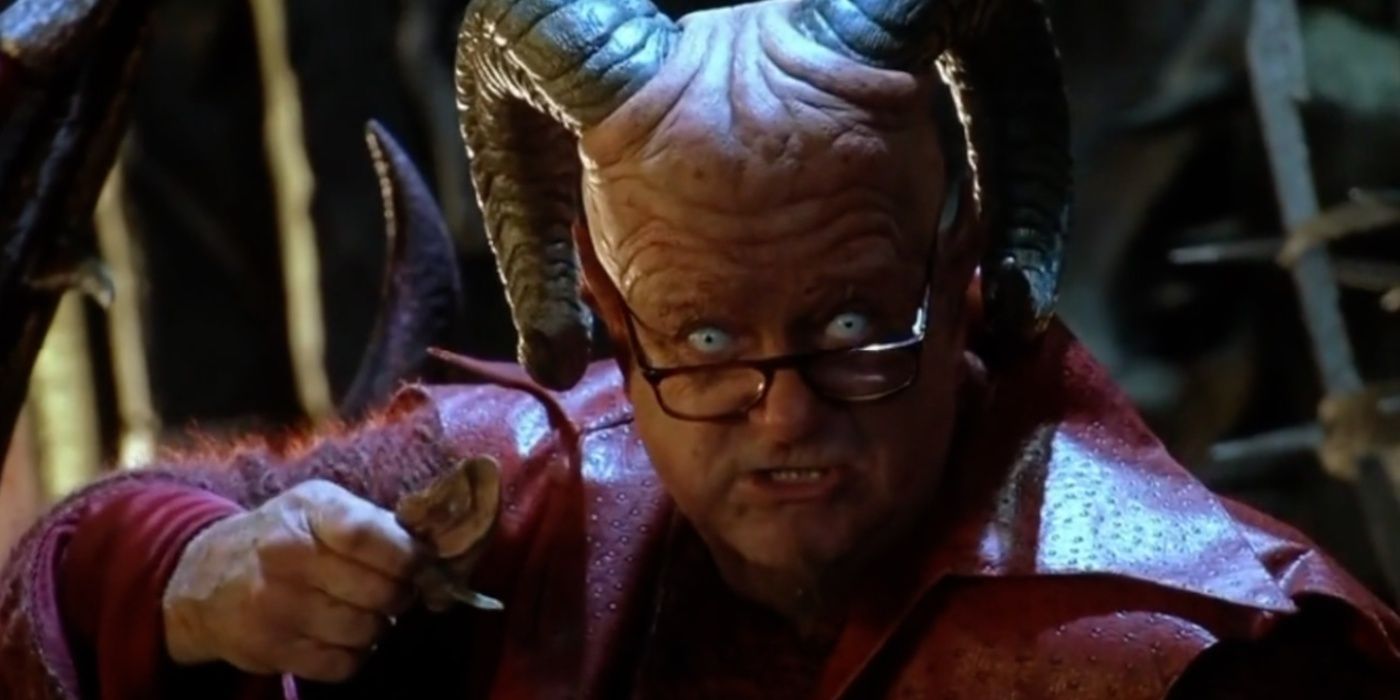 Blake Clarke as Jimmy the Demon looking menacing in Little Nicky.