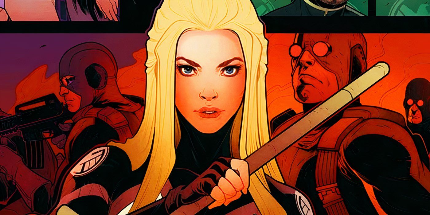 Mockingbird with her batons in Marvel Comics