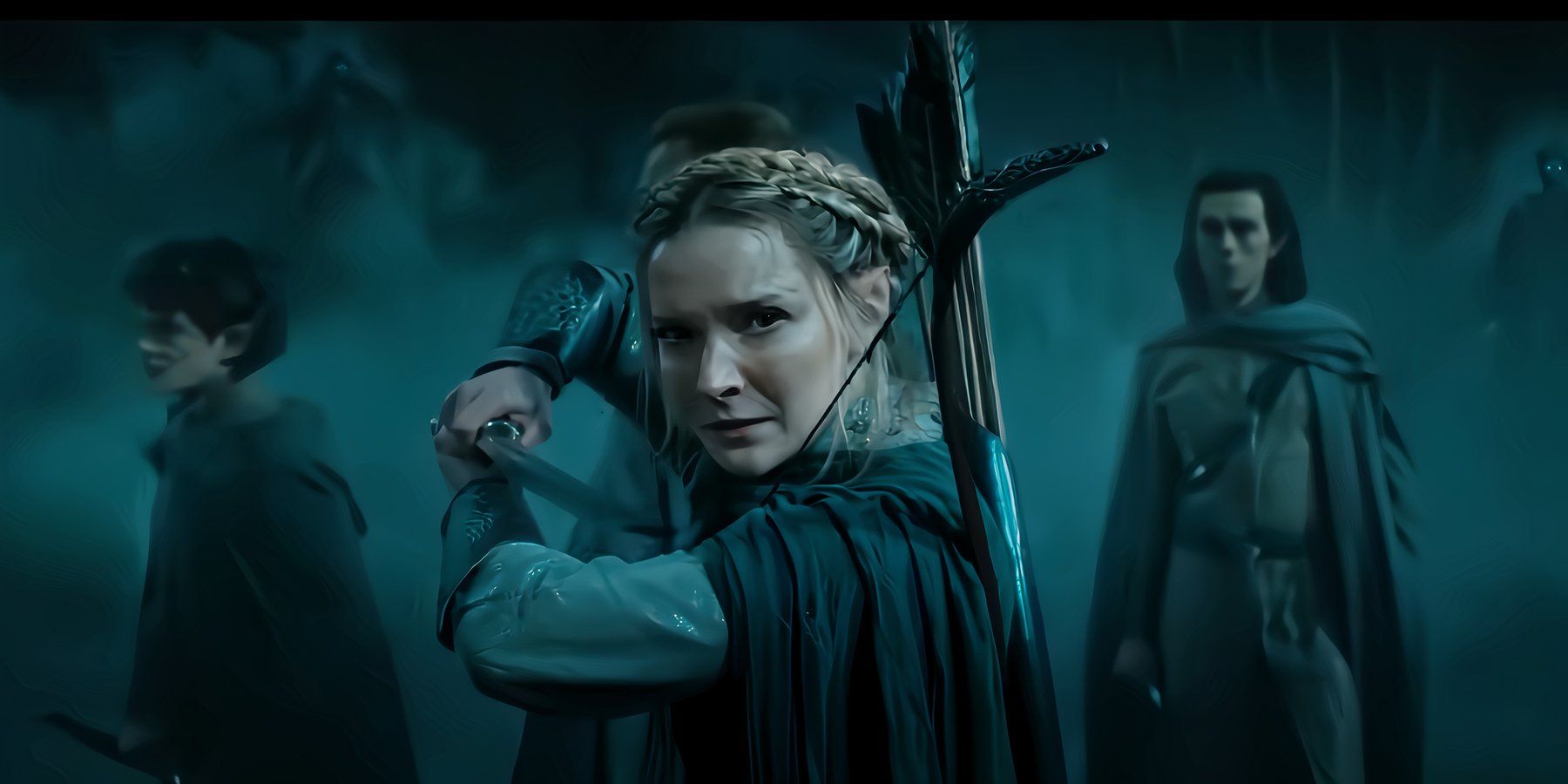 Morfydd Clark as Galadriel in The Lord of the Rings The Rings of Power season 2