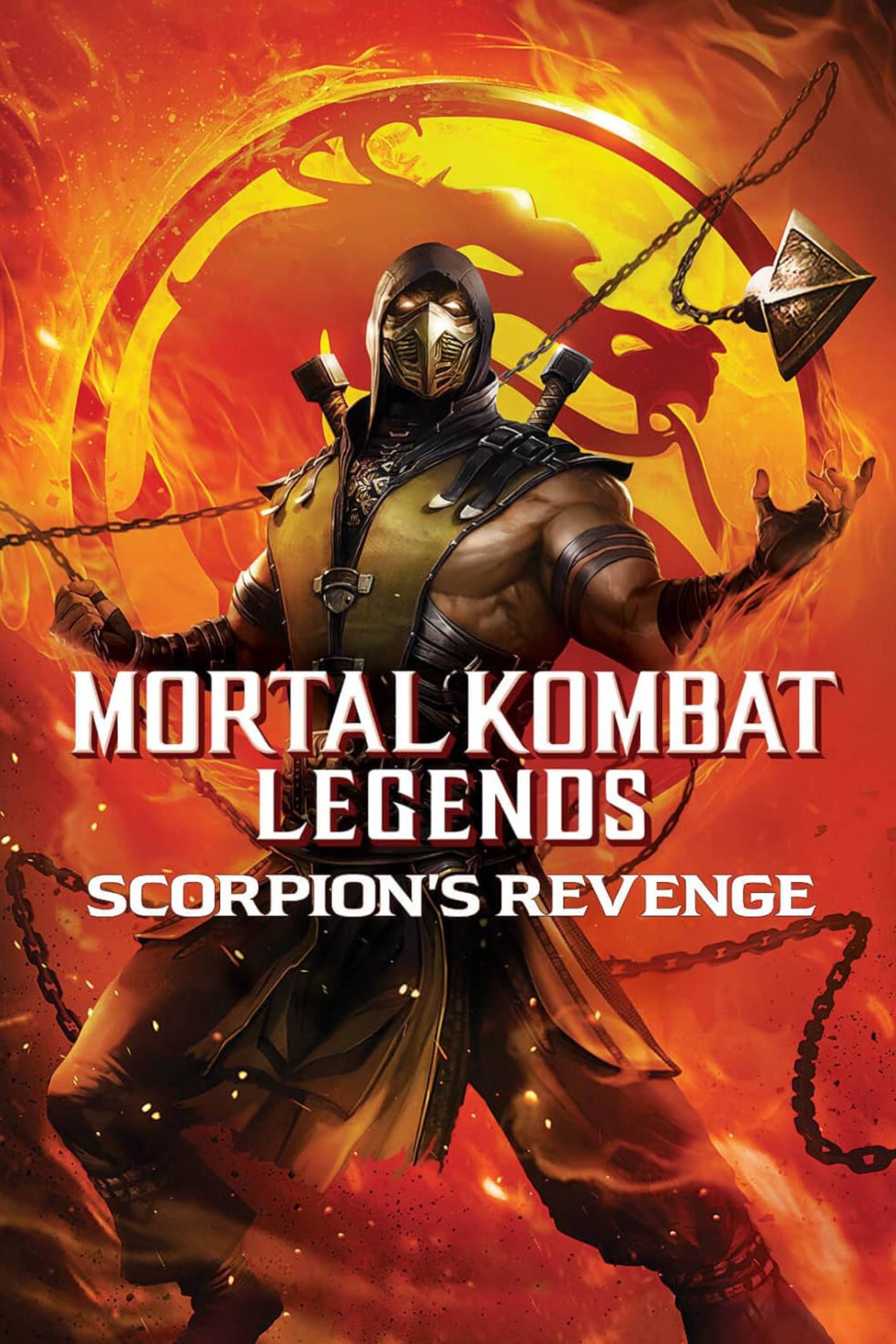 Mortal Kombat Legends_ Scorpion's Revenge (2020) - Pôster - Scorpion fazendo movimentos