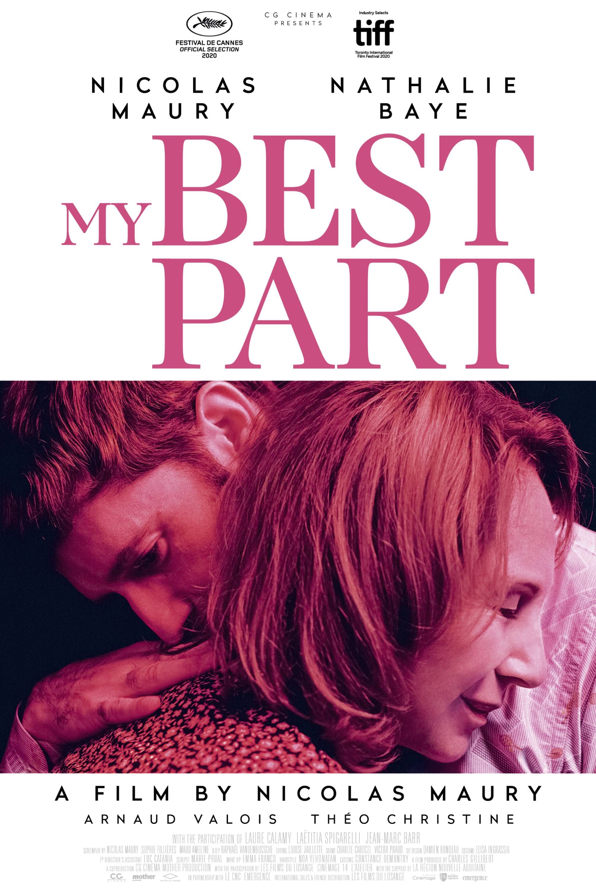My Best Part (2021) - Poster - Nicolas Mury &amp; Nathalie Baye Hugging