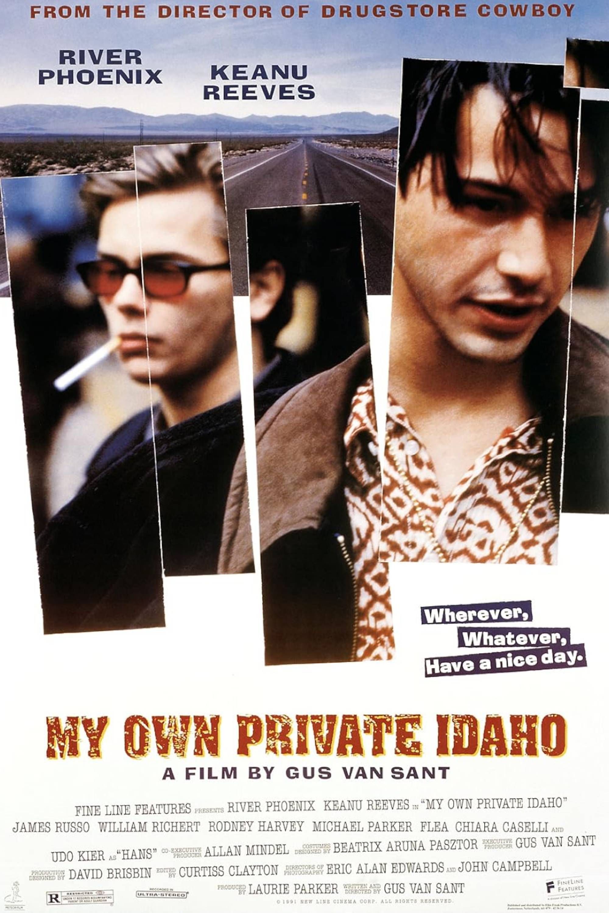 My Own Private Idaho (1991) - Poster - Keanu Reeves & River Phoenix